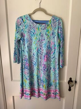 Lilly Pulitzer Ophelia Swing Dress Blue Oasis